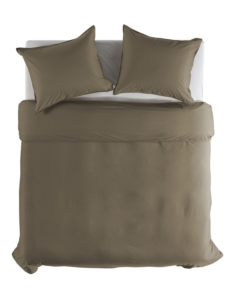 PERCALE - Luxe katoen Dekbedovertrek Pine Taupe