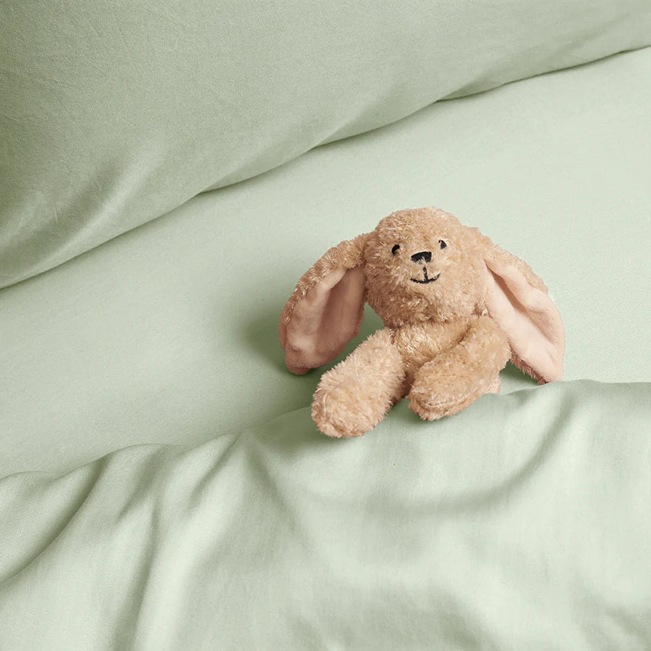 Kids Dekbedovertrek Tencel™ Sateen Grijsgroen