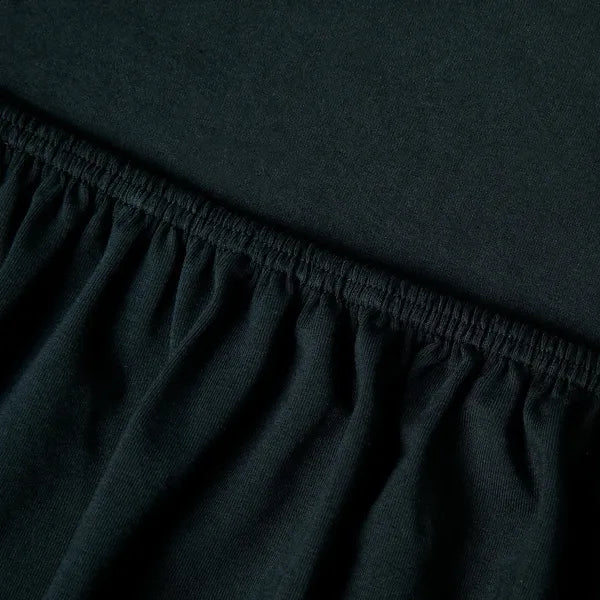 TOPPER Hoeslaken - Saiko Jersey Zwart 12 cm