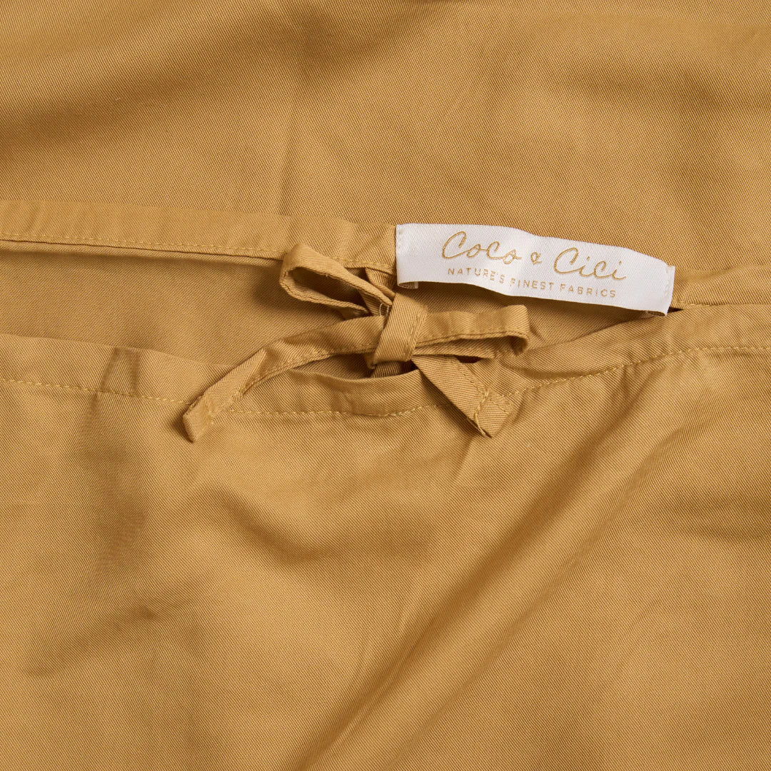 Kids Dekbedovertrek Tencel™ Twill Okergeel