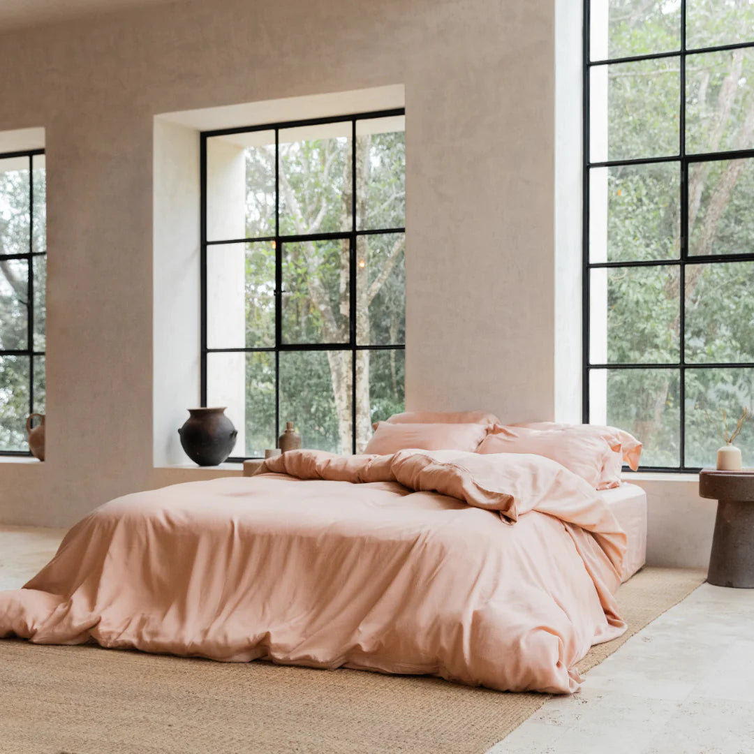 Dekbedovertrek Tencel™ Twill Peach