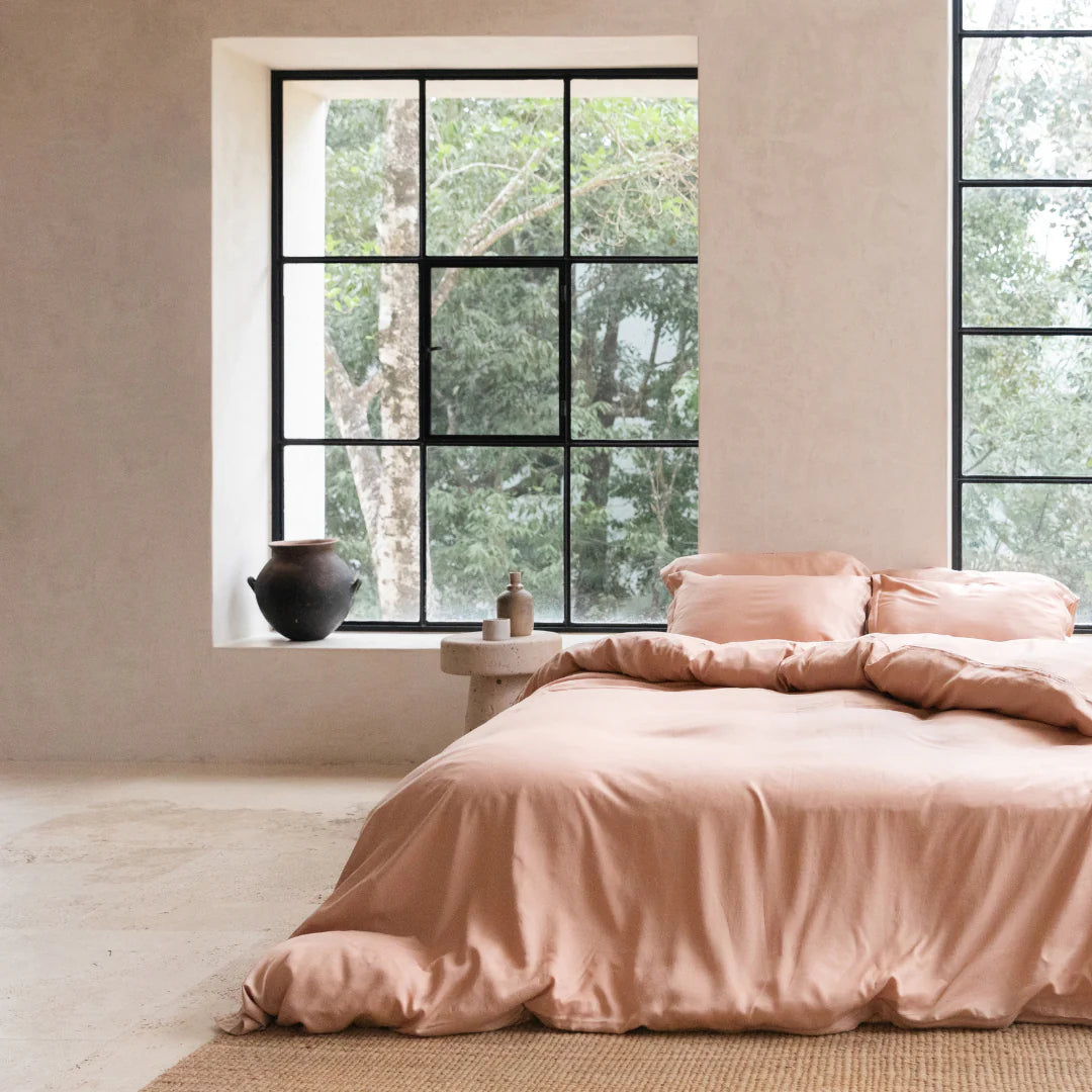Dekbedovertrek Tencel™ Twill Peach