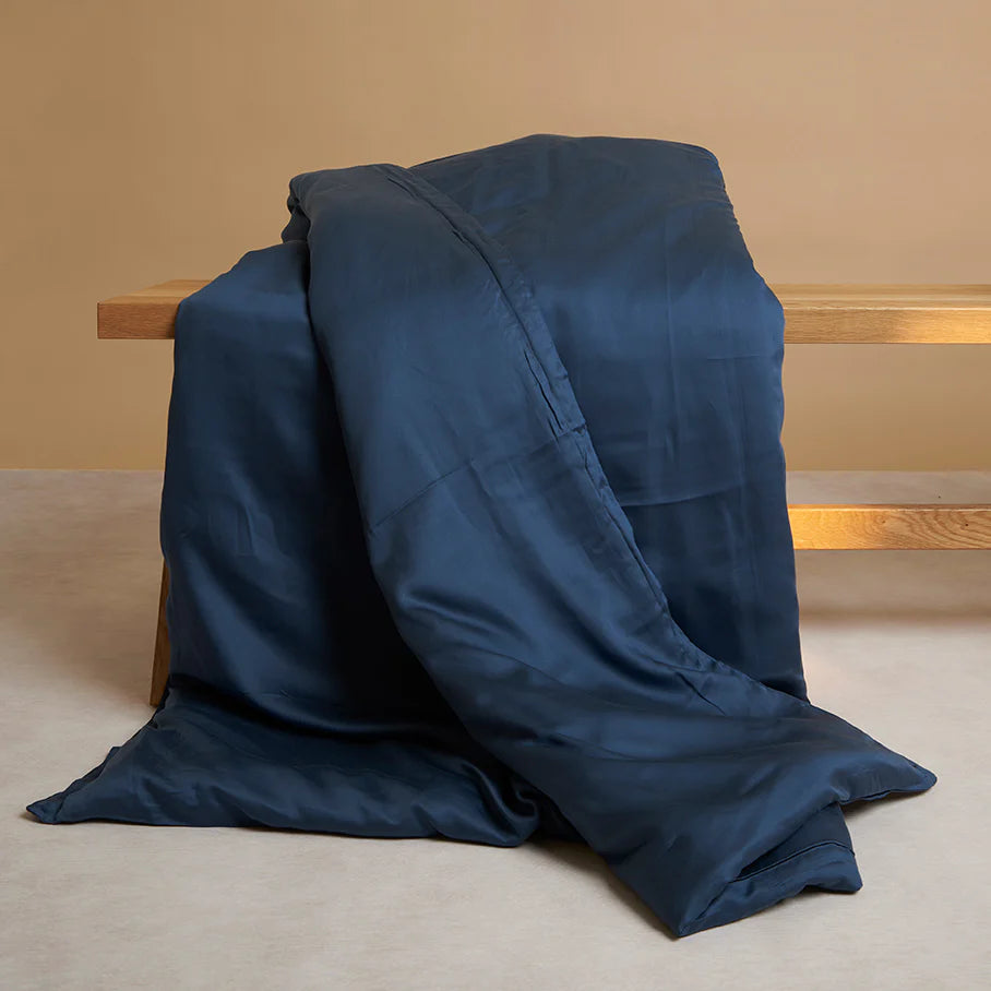 Kids Dekbedovertrek Tencel™ Sateen Donkerblauw