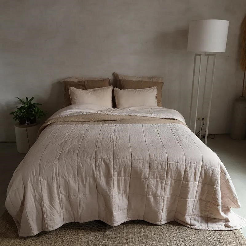 PLAID - Nice Linnen met Katoen Powder