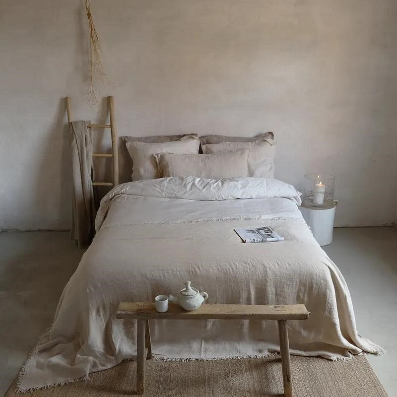 REMY - Linnen met Katoen Percal Dekbedovertrek Marble