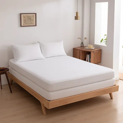TOPPER Hoeslaken - Bamboe 400TC Coco White 10cm
