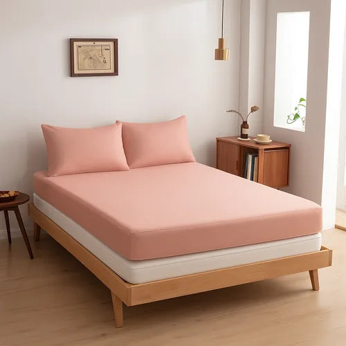 TOPPER Hoeslaken - Bamboe 400TC Cuddle Pink 10cm