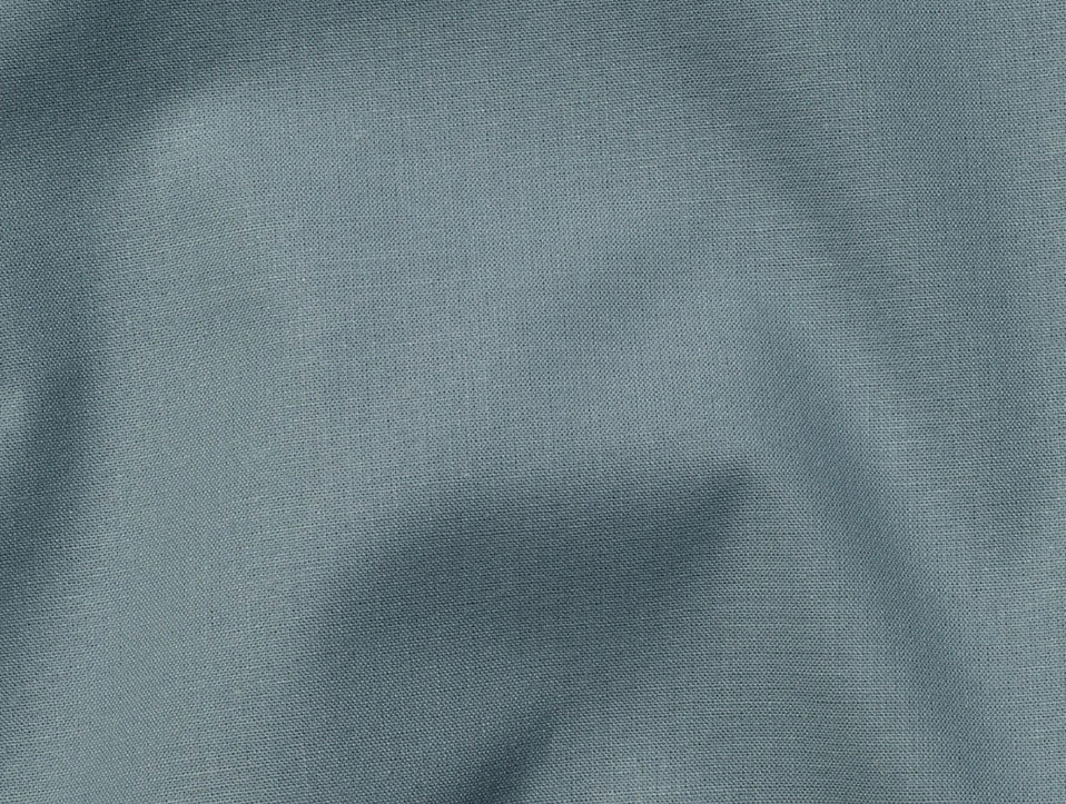 Hoeslaken Percal 30 cm Antiekblauw