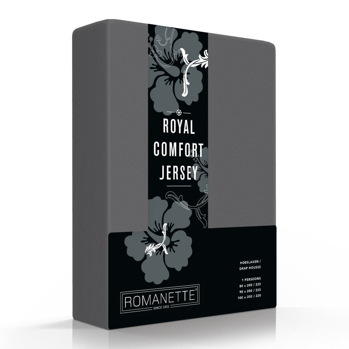 HOESLAKENS - Royal Comfort Jersey Taupe 30 cm Hoeslaken ROMANETTE 