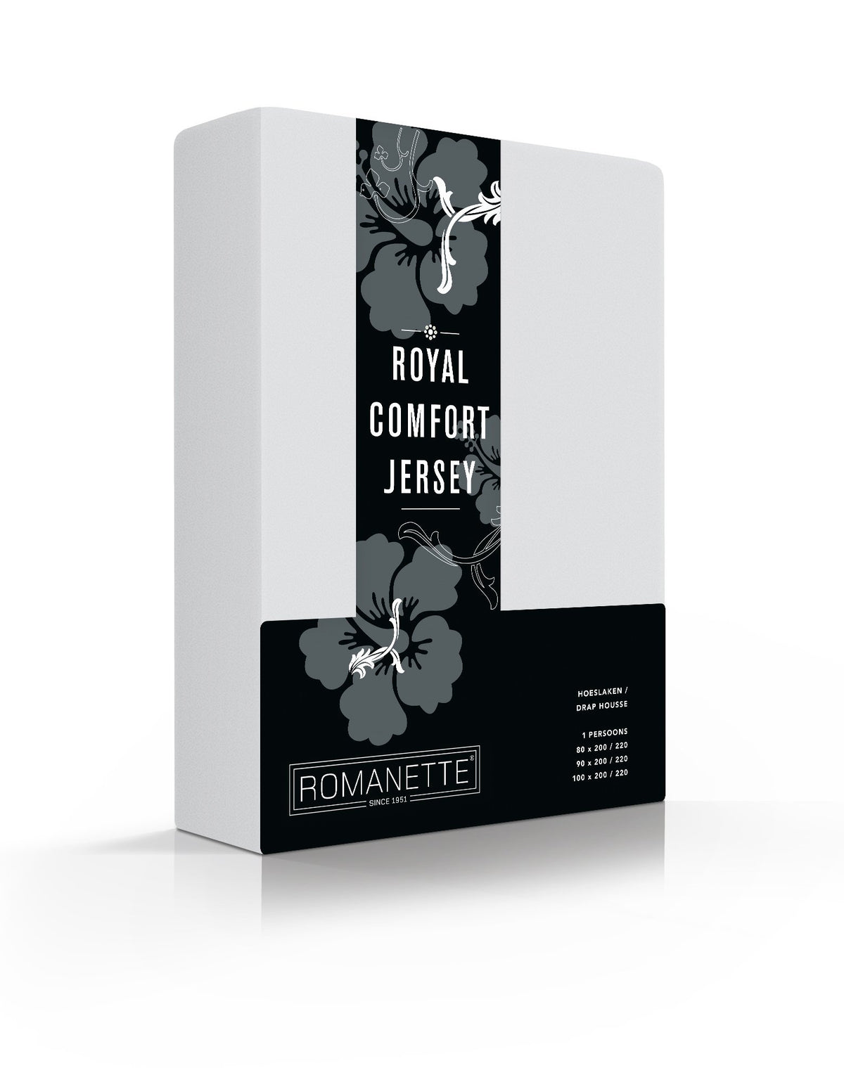 HOESLAKENS Royal Comfort Jersey - 8 kleurvarianten Hoeslaken ROMANETTE 80/90/100 x 200/210/220 zilver 