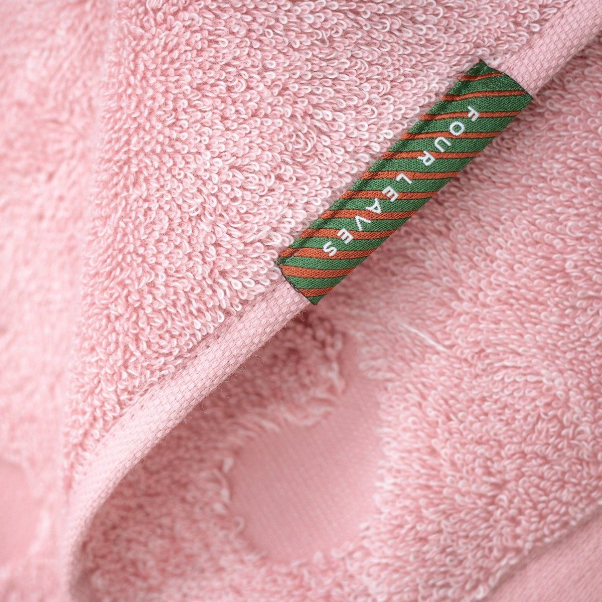 HANDDOEK (2x) - Roze 60 x 120 cm Handdoeken FOUR LEAVES 