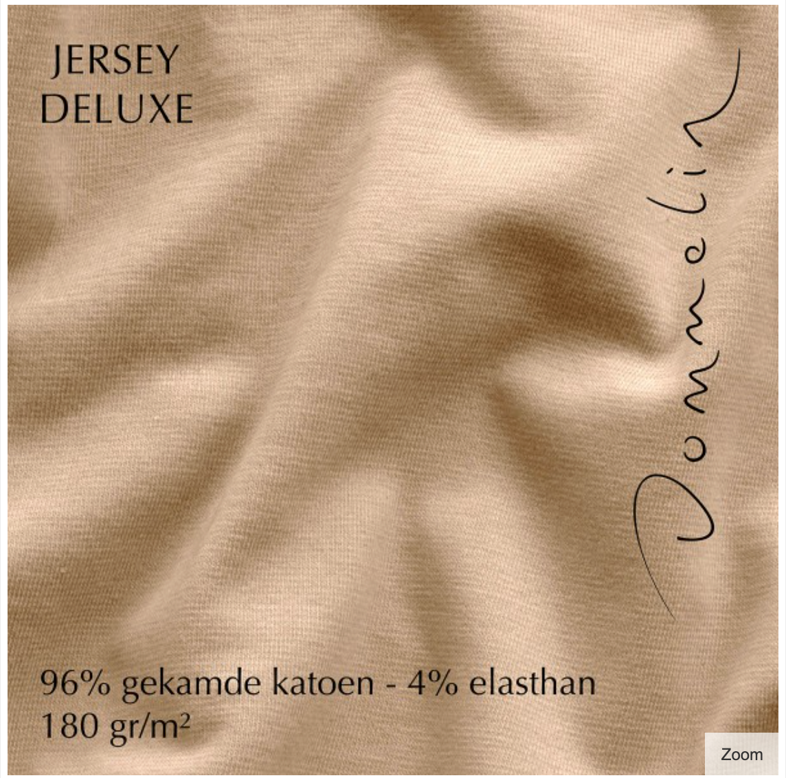 Hoeslaken Jersey Deluxe 30 cm Zand