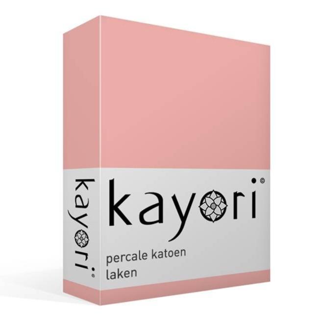 LAKEN - Shizu Bio Katoen Percal Oudroze laken KAYORI 160 cm x 260 cm roze 