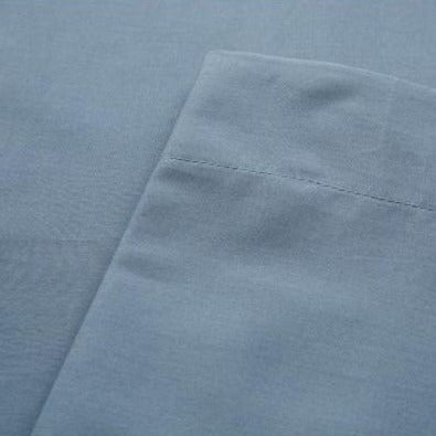 LAKEN - Shizu Bio Katoen Percal laken KAYORI 160 cm x 260 cm blauw 